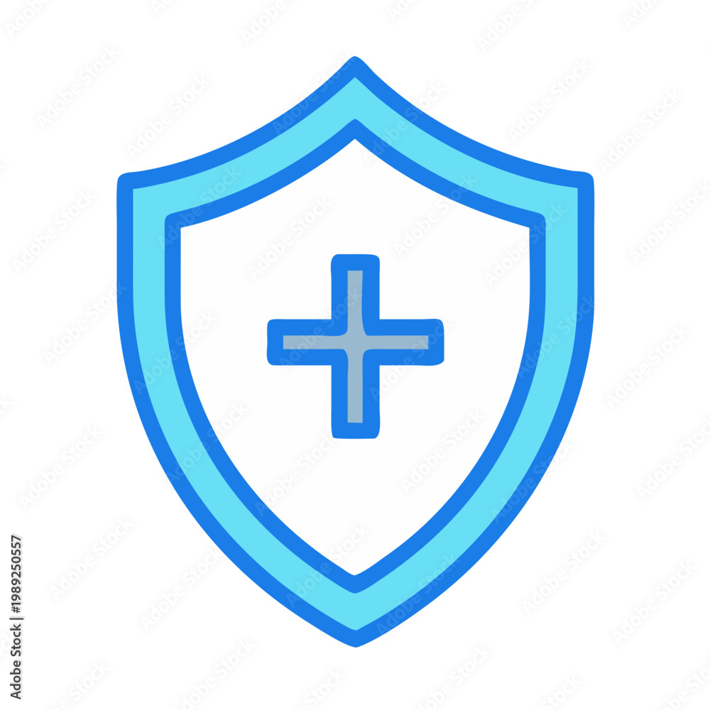 Obraz premium Medical Shield Symbolizing Health Protection and Safety, Healthcare Technology, and Prevention