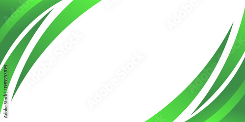 Green creative wave business banner background. abstract green background.