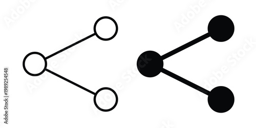 Share icon set, isolated on white background flat vectors