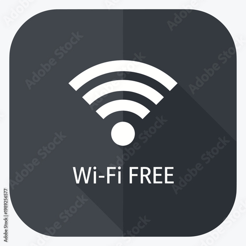 Modern WiFi app icon badge