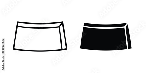 Butter icon set, isolated on white background flat vectors