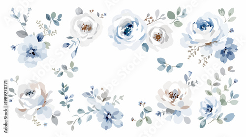 Elegant handdrawn flowers capturing timeless beauty and tranquility through delicate lines and soothing colors.