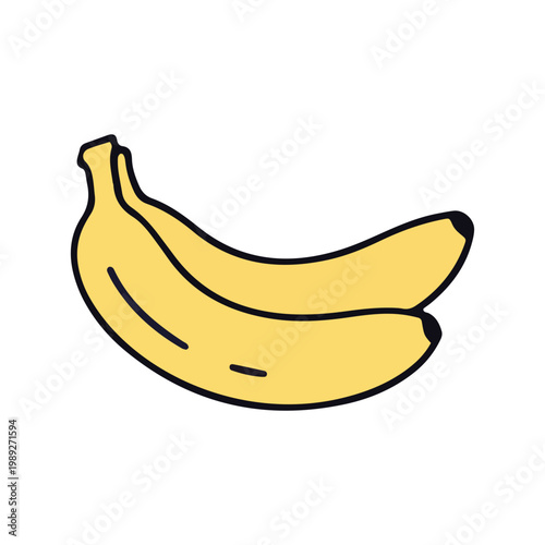 Hand Drawn Banana Fruit Illustration