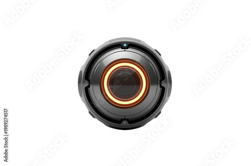 Futuristic artificial intelligence robot eye orb