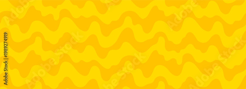 Seamless honey wave pattern in yellow tones. Abstract liquid syrup curves. Sweet background for food packaging and summer design.