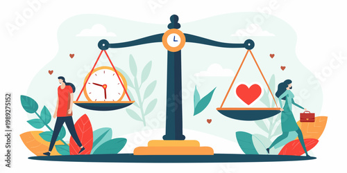 Balancing work and life a visual representation of priorities