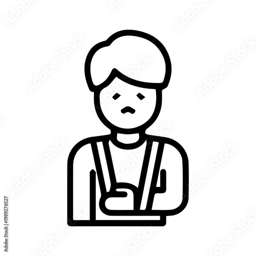 Injured Person with Sling