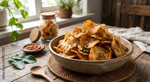 Keripik kentang pedas