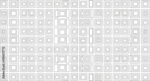 Abstract Geometric Square Pattern Monochrome Background