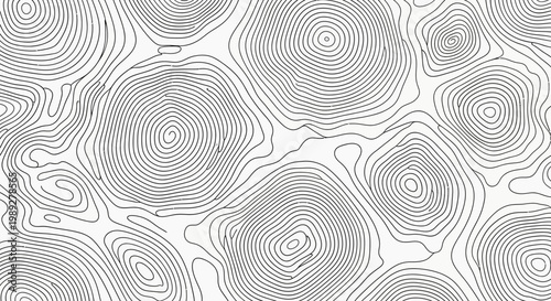 Abstract Topographic Map Contour Lines Pattern Background