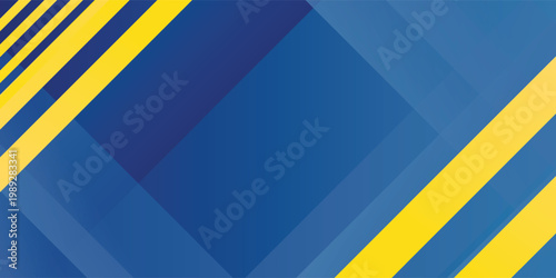 Latar belakang spanduk biru abstrak dengan garis emas dan desain pola elemen konsep panah. Gaya latar belakang keren. Vektor Eps10