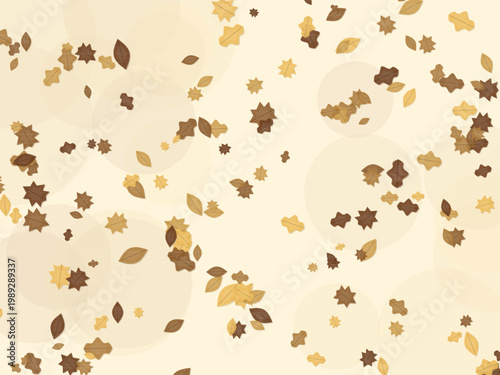 Autumn Leaves Fall Maple Pattern Seasonal Background