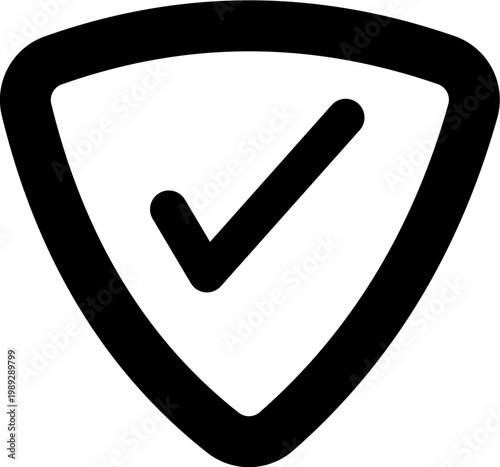 A black shield icon with checkmark