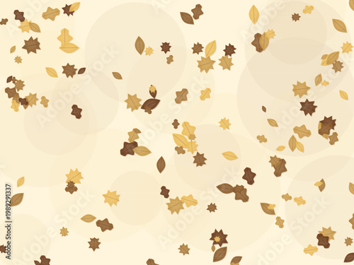 Maple Oak Autumn Leaves Pattern Fall Background