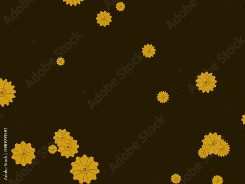 Mechanical Gear Steampunk Pattern Vintage Background