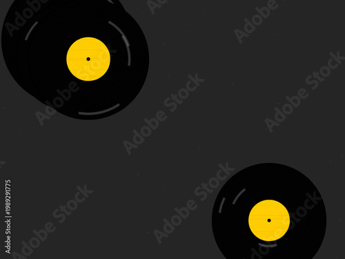Vinyl LP Record Groove Pattern Music Background