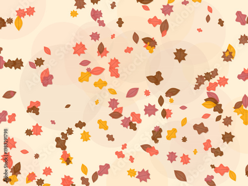 Autumn Leaves Fall Maple Pattern Seasonal Background