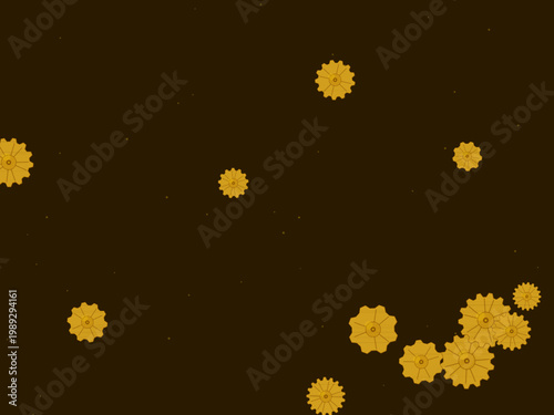 Industrial Steampunk Gears Clockwork Pattern Design