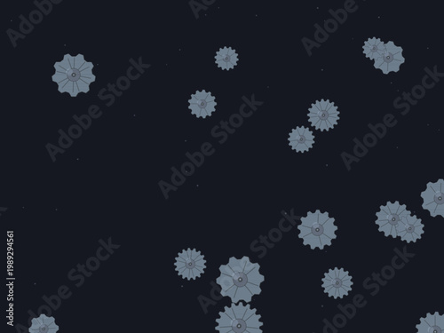 Mechanical Gear Steampunk Pattern Vintage Background