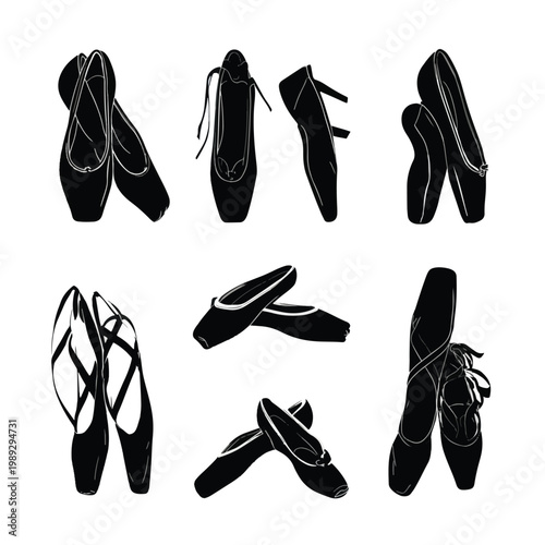 black high heels shoes