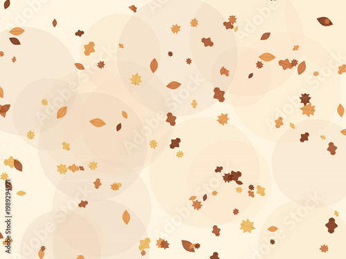 Maple Oak Autumn Leaves Pattern Fall Background