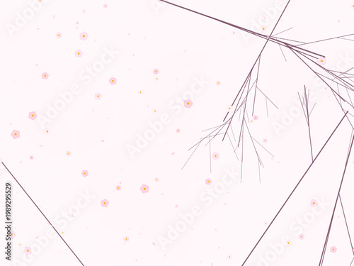 Spring Cherry Blossom Floral Pattern Design
