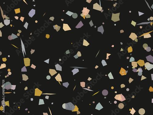 Trendy Terrazzo Speckled Confetti Modern Surface Texture Design