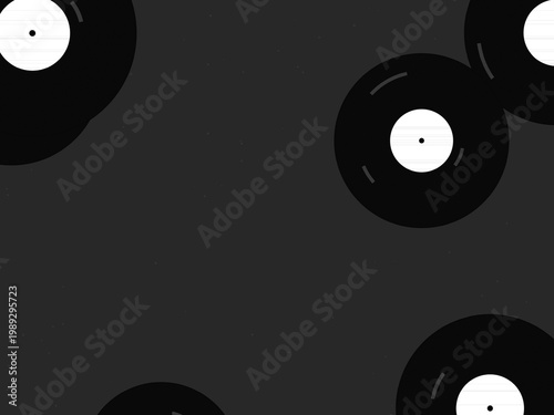 Vinyl LP Record Groove Pattern Music Background