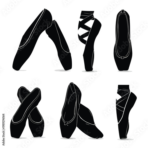 black high heels shoes