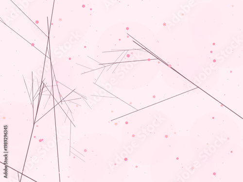 Sakura Cherry Flower Petal Pattern Background