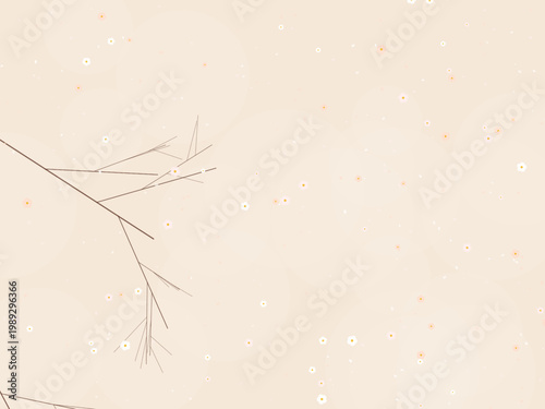 Sakura Cherry Flower Petal Pattern Background