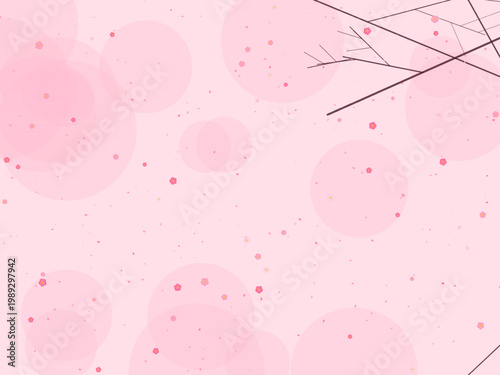 Spring Cherry Blossom Floral Pattern Design