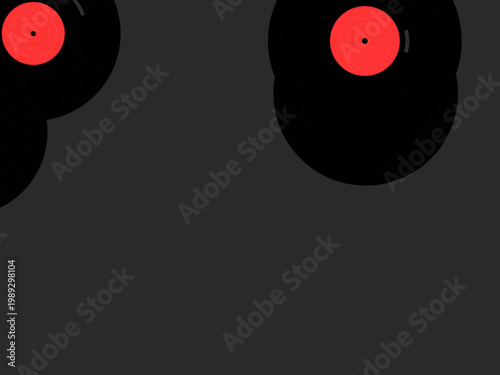 Vinyl LP Record Groove Pattern Music Background
