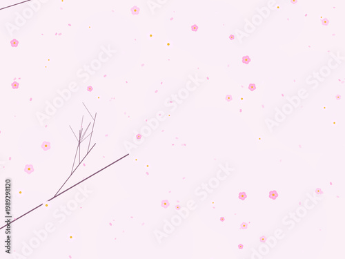 Cherry Blossom Sakura Flower Pattern Spring Background