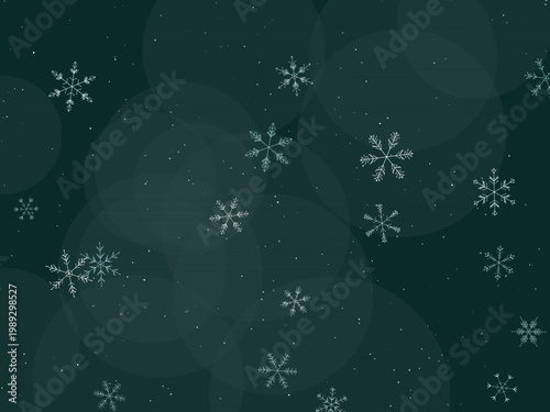 Snowflake Winter Crystal Pattern Holiday Background