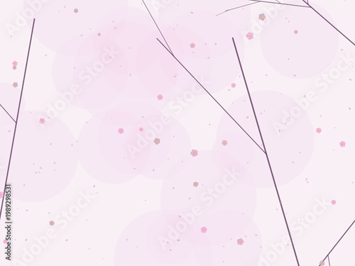 Spring Cherry Blossom Floral Pattern Design
