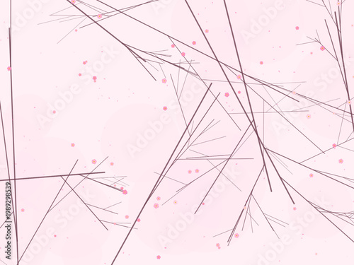 Spring Cherry Blossom Floral Pattern Design