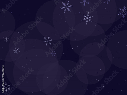 Christmas Snow Snowflake Crystal Pattern Background