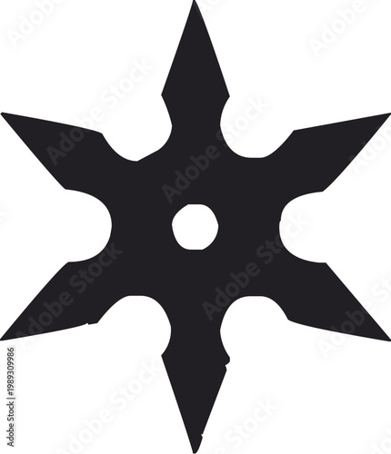 Obraz na płótnie Ninja Weapon Shuriken Icon