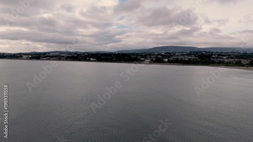 Arial view from Poolbeg towards Merrion - Dublin Ireland