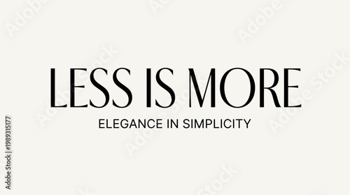 Embrace the philosophy of 'less is more' with this elegant design showcasing simplicity and sophistication for a refined aesthetic