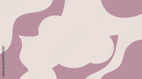 Fluid pastel purple and beige abstract organic shapes forming a serene and contemporary background with gentle curves, ideal for minimalist designs and modern digital patterns