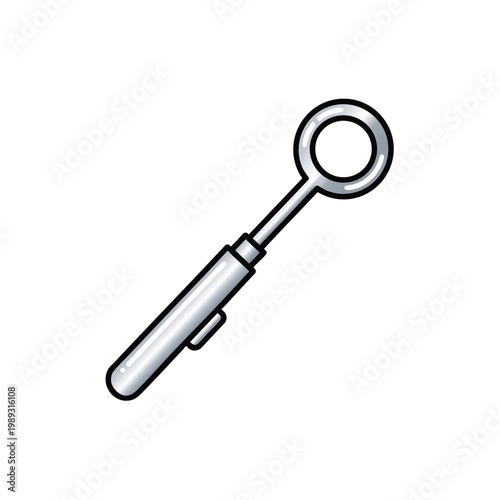 Minimalist Bicycle Lock Illustration for Secure Transportation Concepts