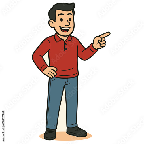 a human pointing to himself 