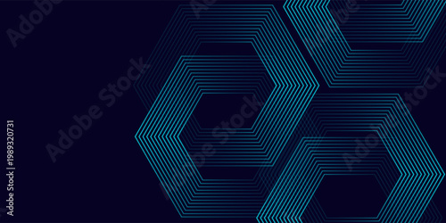 Abstract blue modern background with dynamic geometric shapes.vector.eps.10