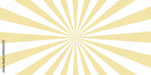 Vanilla color and white color Sunburst for the background. flag of japanese. The rising sun.