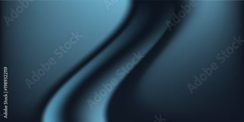 Dark blue gradient color background. Abstract dark blue background. Banner for advertise product on website. Space for text. Vector illustration.