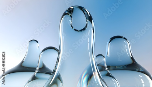 Modern Glassmorphism UI Background with Transparent Soft Blur Gradient