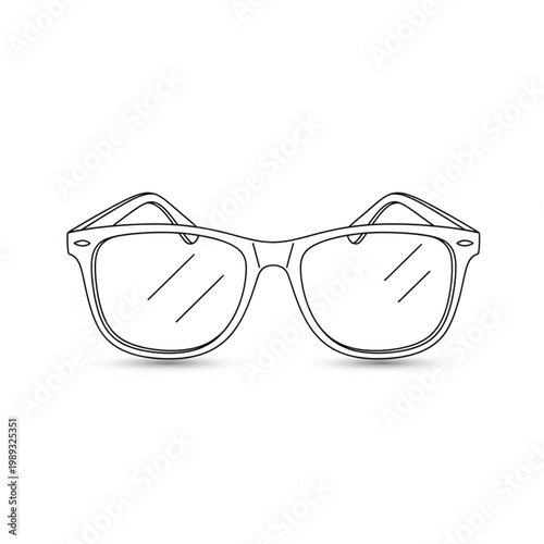 Transparent Glasses Eyewear Fashion Accessory.