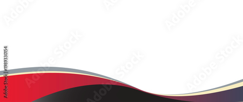 Modern Abstract Fluid Wave Background Set for Website Header and Footer Design